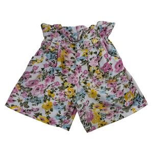 Vintage Bubble International Paperbag Floral  Bermuda Shorts Grandmacore Retro M